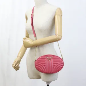 PRADA 1BH131 2D91 F0BMW Shoulder Bag Diagram ChainShoulder Bag leather pink Women