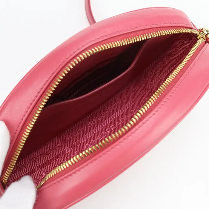 PRADA 1BH131 2D91 F0BMW Shoulder Bag Diagram ChainShoulder Bag leather pink Women