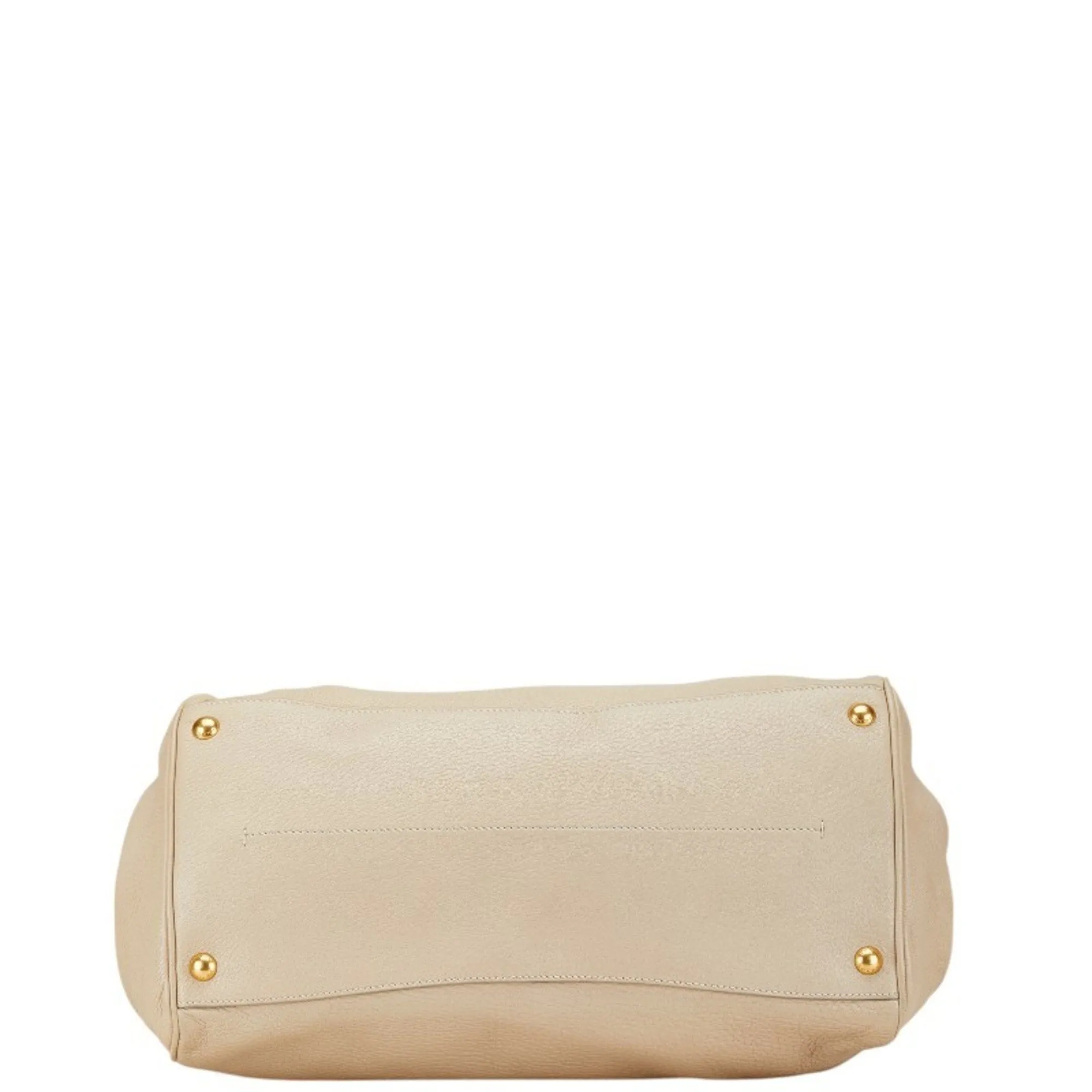 Prada Leather Handbag Shoulder Bag (Pre-Owned)
