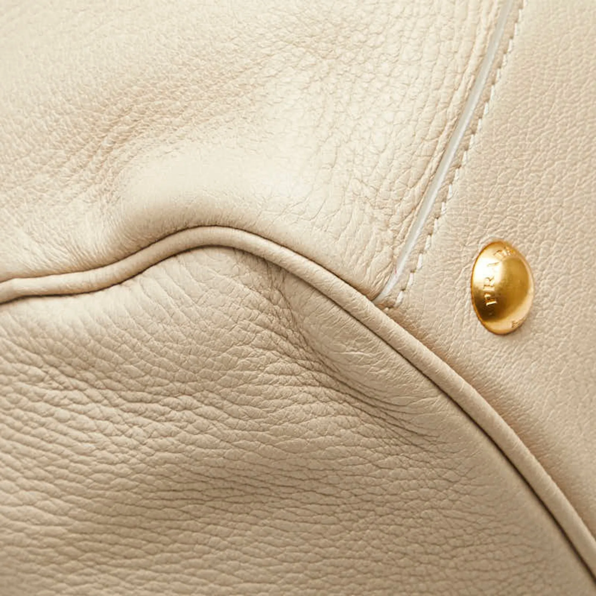 Prada Leather Handbag Shoulder Bag (Pre-Owned)