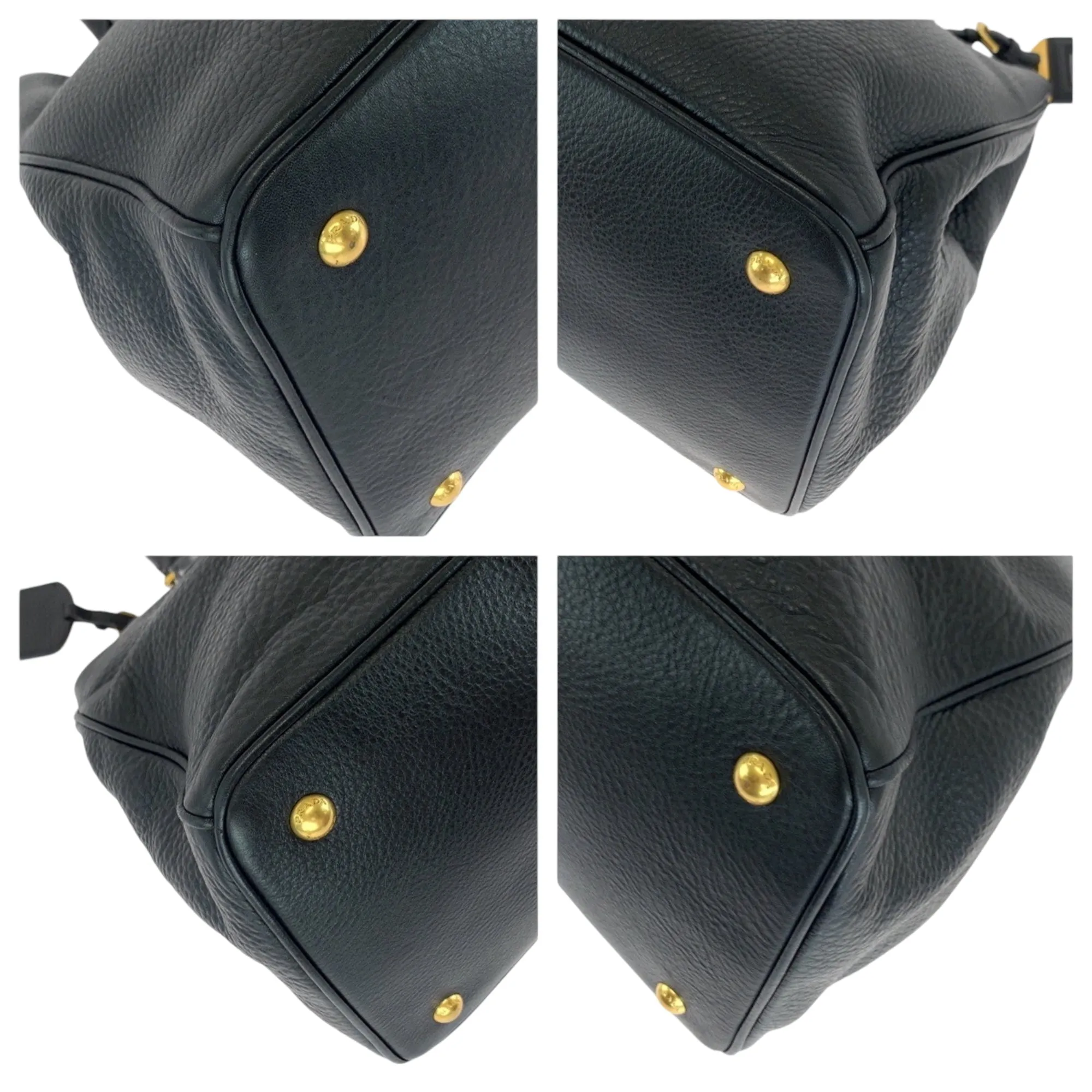 Prada Leather Handbag Shoulder Bag Tote Bag (Pre-Owned)