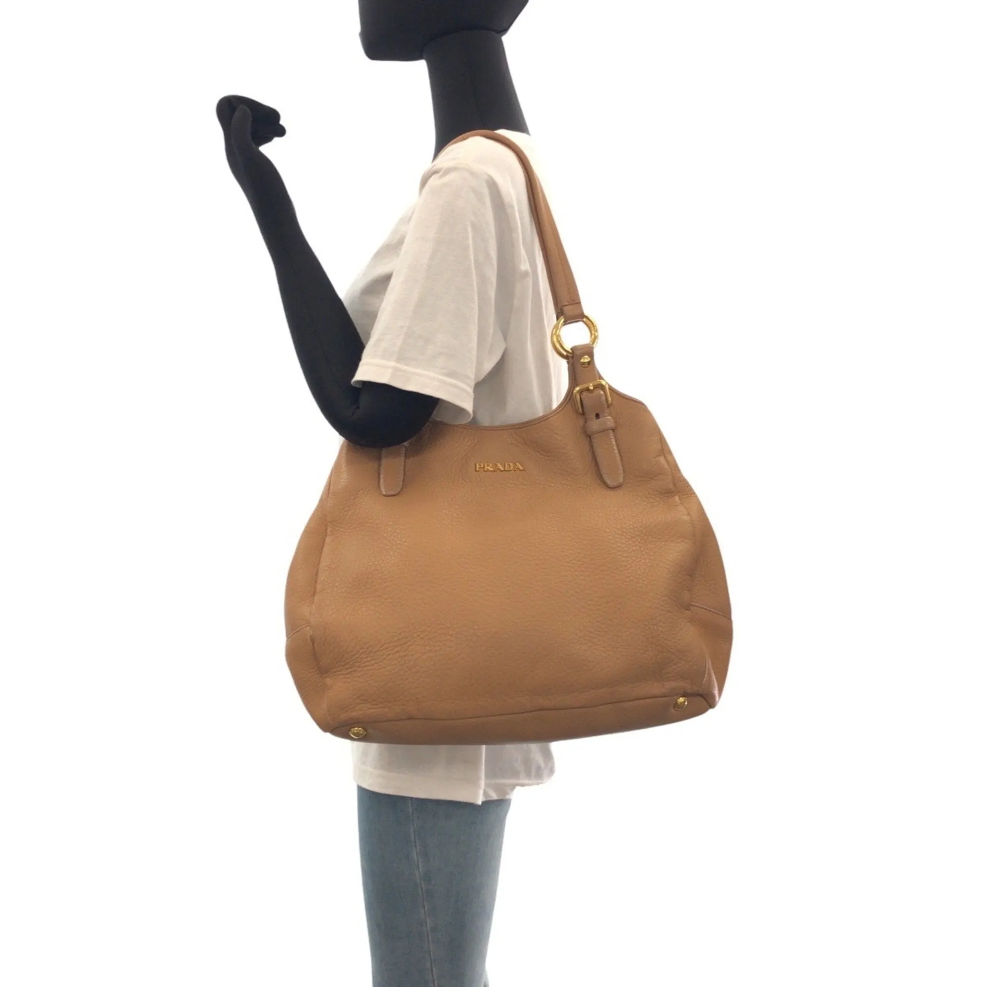 Prada Leather Shoulder Bag (Pre-Owned)