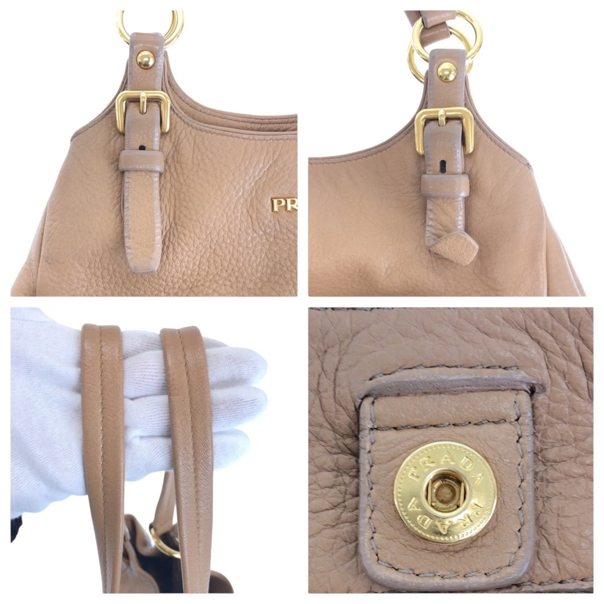 Prada Leather Shoulder Bag (Pre-Owned)