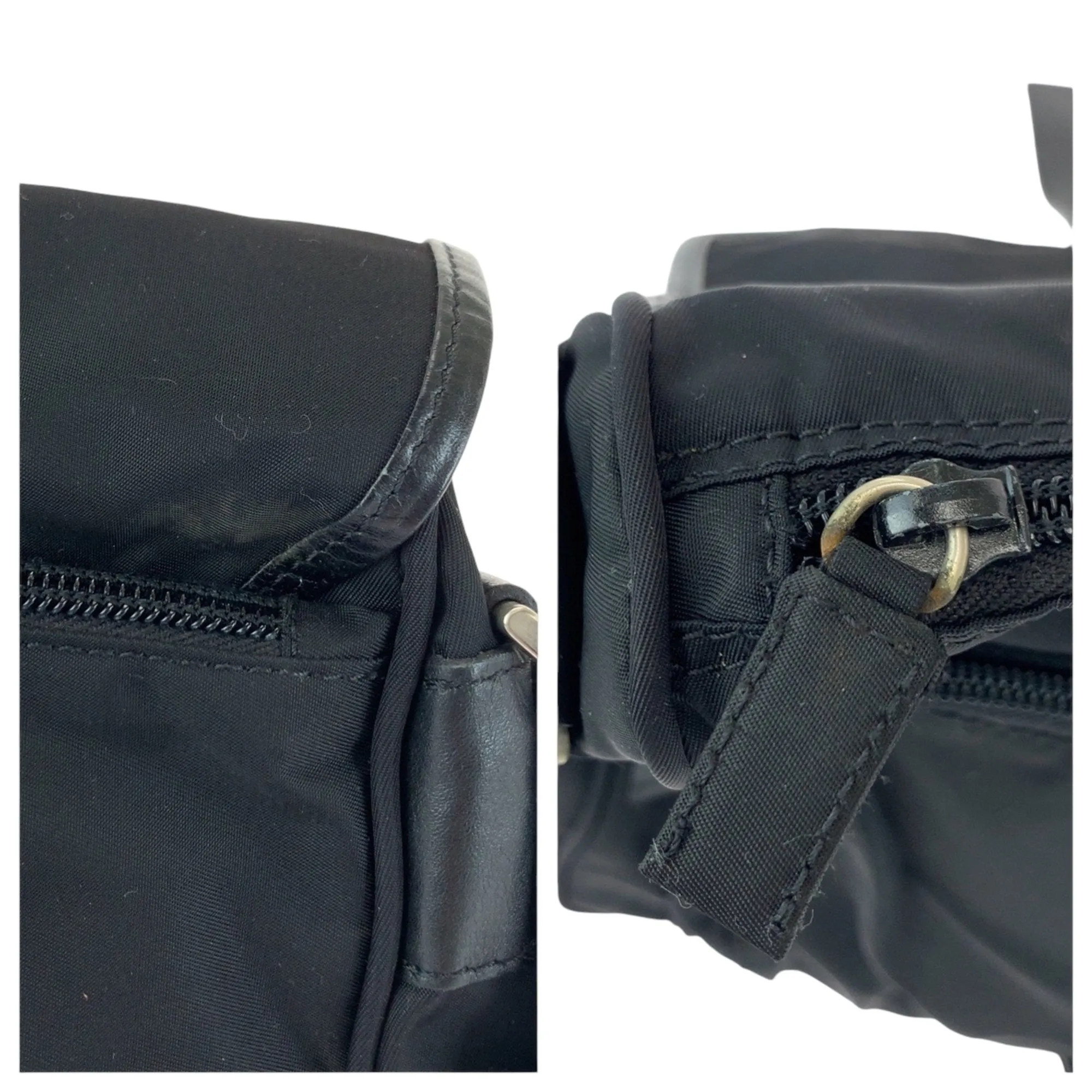 Prada Nylon Messenger Bag Shoulder Bag (Pre-Owned)