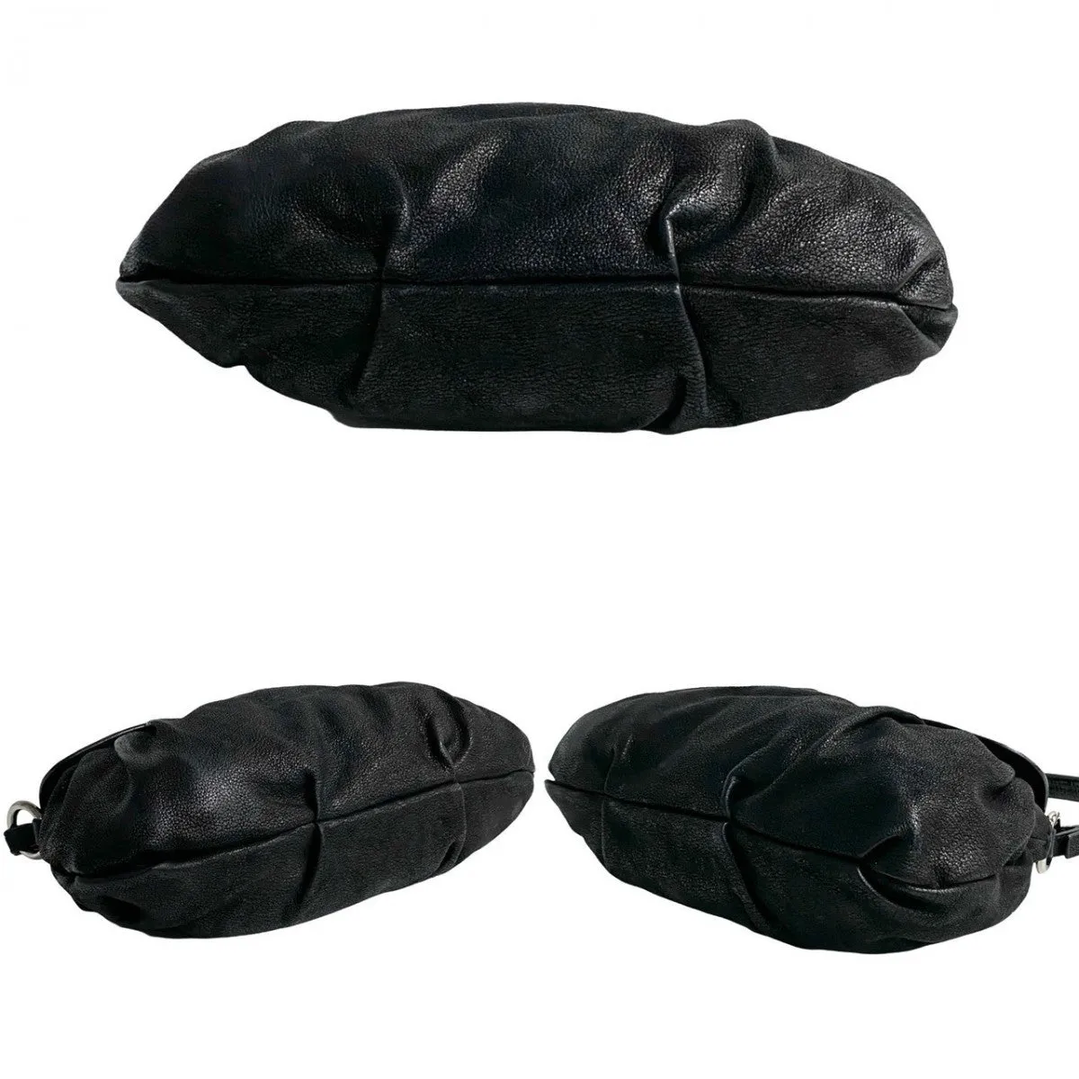 PRADA Shoulder Bag leather black