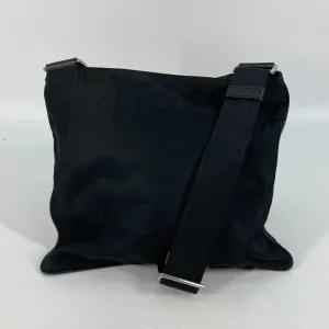 PRADA Shoulder Bag Nylon black Crossbody pochette bag Triangle logo plate