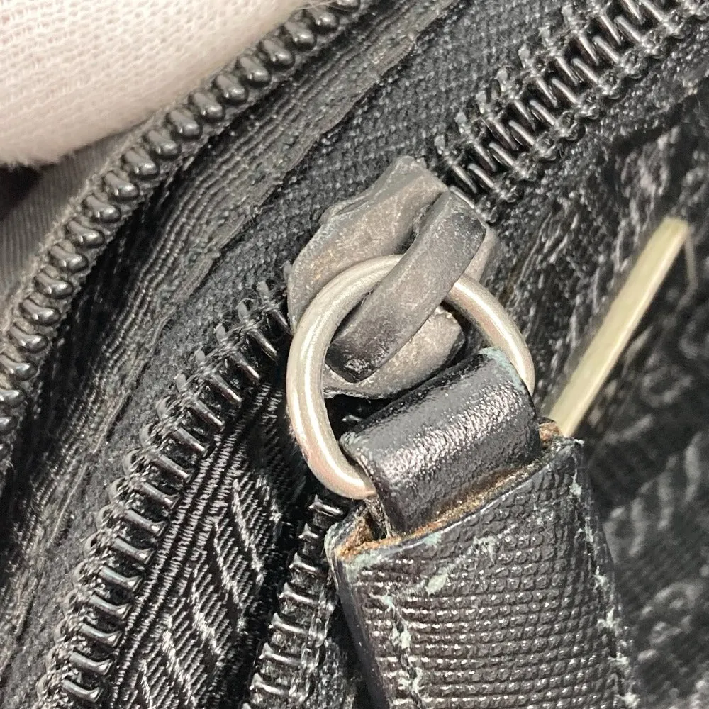 PRADA Shoulder Bag Nylon black Crossbody pochette bag Triangle logo plate