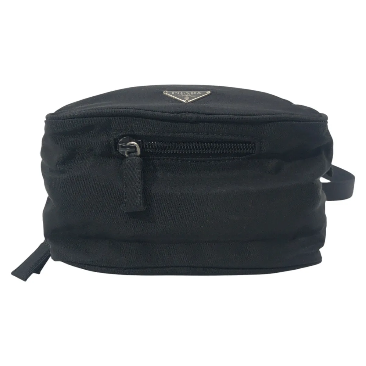 PRADA Shoulder Bag Nylon black Shoulder Bag Unisex Test Triangular logo mens Used
