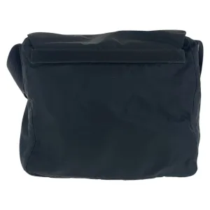PRADA Shoulder Bag Nylon Black SilverMetal Crossbody Shoulder Bag Test Triangle With logo mens Used