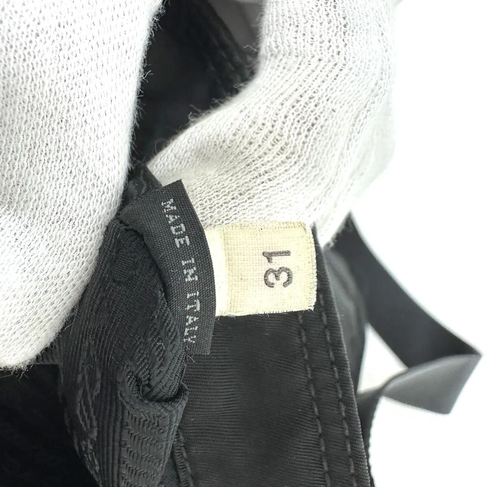 PRADA Shoulder Bag VA0859 Nylon black Triangle Plate Skull