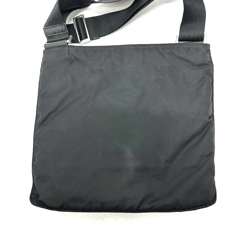 PRADA Shoulder Bag VA0859 Nylon black Triangle Plate Skull