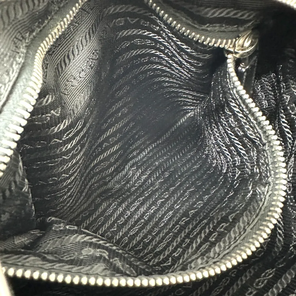 PRADA Shoulder Bag VA0859 Nylon black Triangle Plate Skull