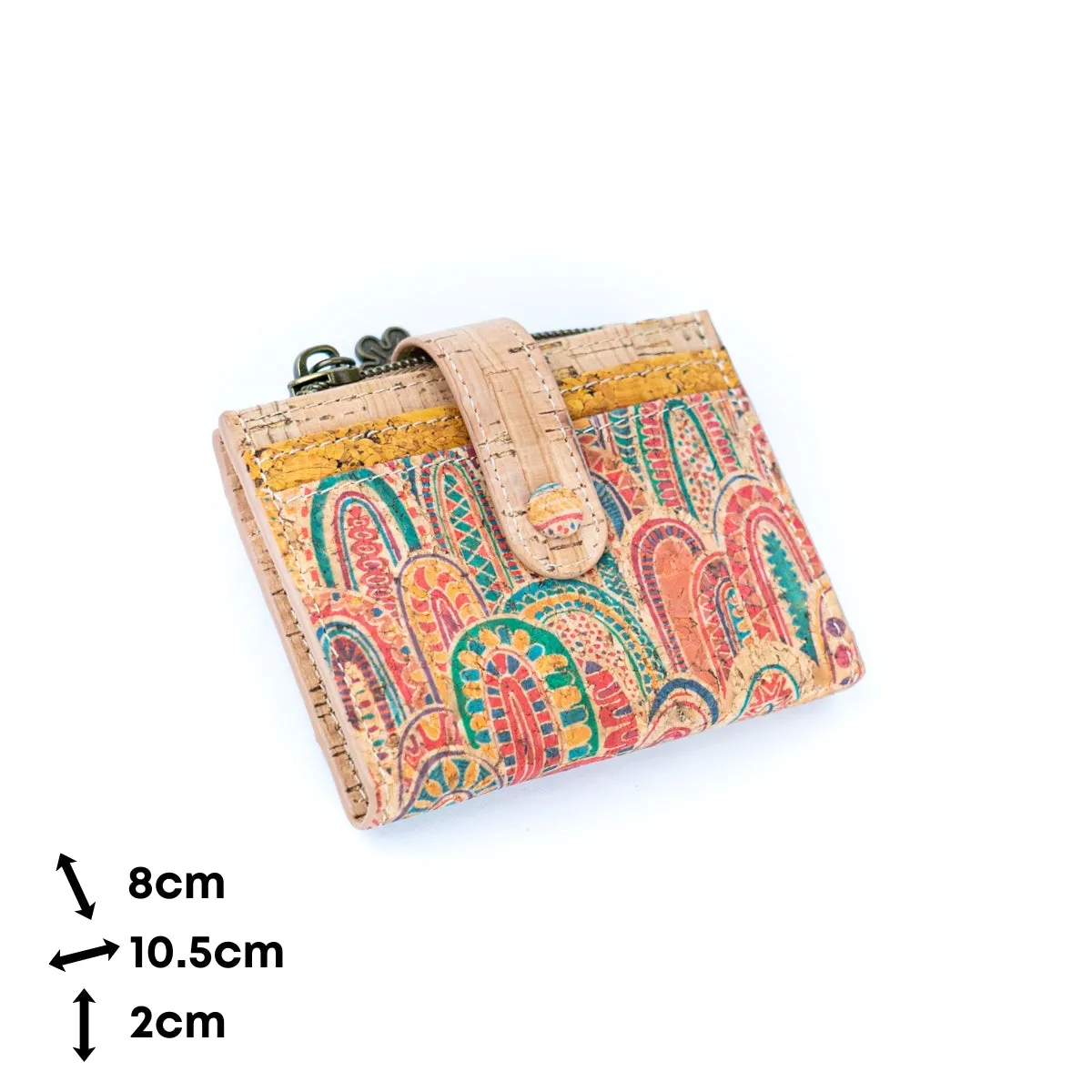 Printed Cork Women's Foldable Cardholder and Slim Wallet BAGD-571-MIX-8??8units??