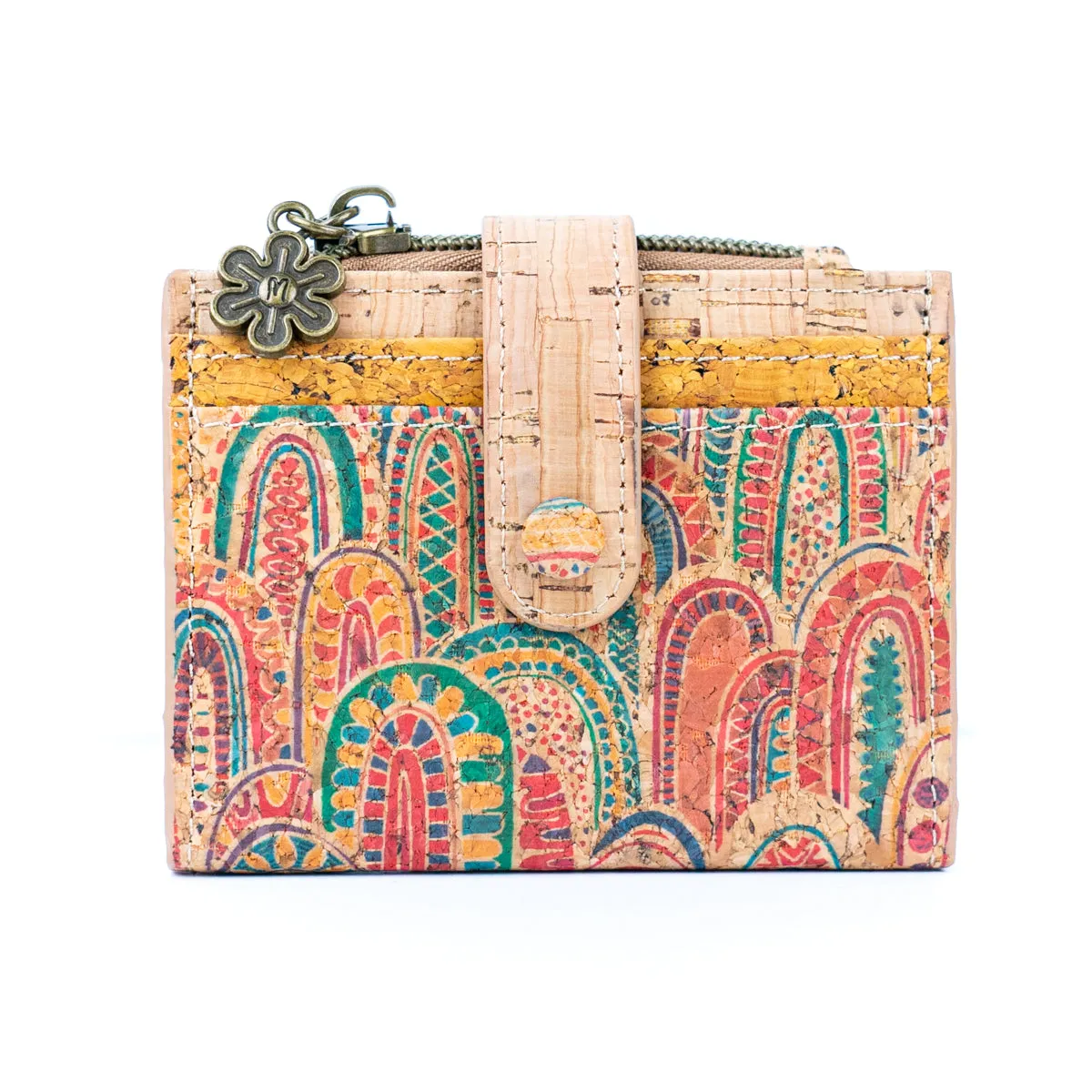 Printed Cork Women's Foldable Cardholder and Slim Wallet BAGD-571-MIX-8??8units??