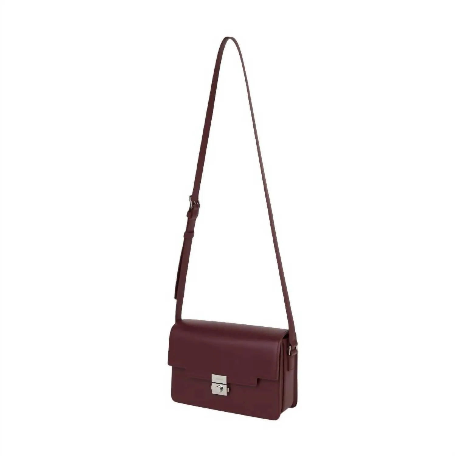Retro Shoulder Bag In Oxblood