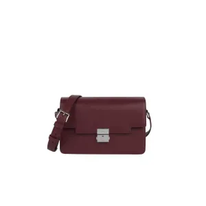 Retro Shoulder Bag In Oxblood