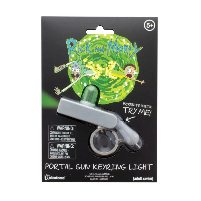 Rick and Morty Portal Gun Keyring Light