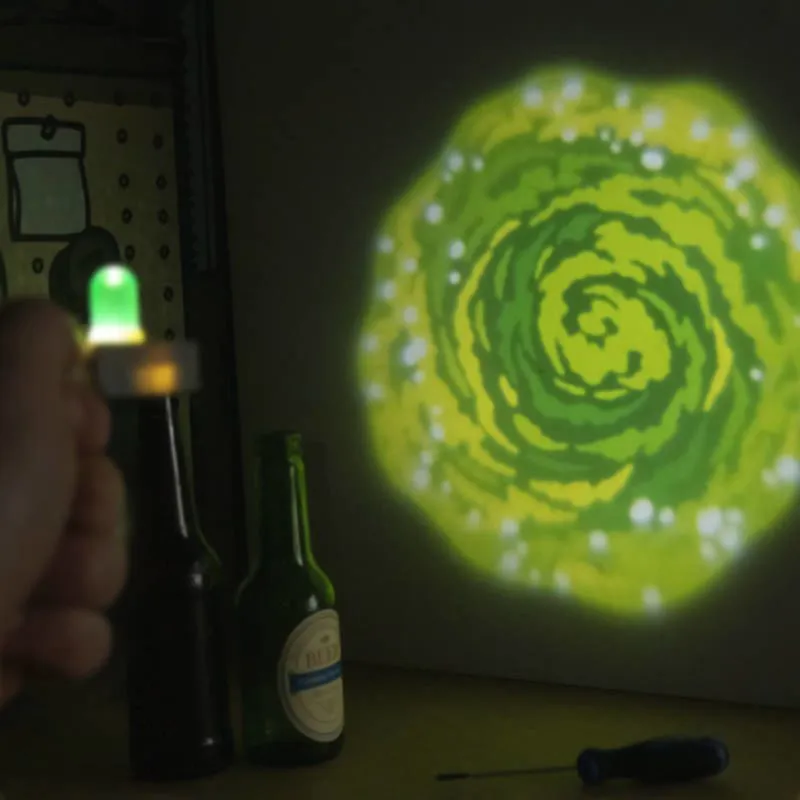 Rick and Morty Portal Gun Keyring Light