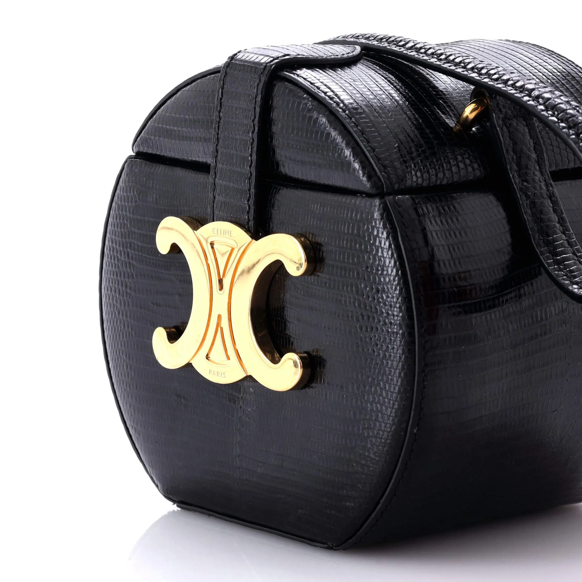 Round Box Bag Lizard