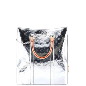 Sac Plat Bag Monogram Mirror Coated Canvas