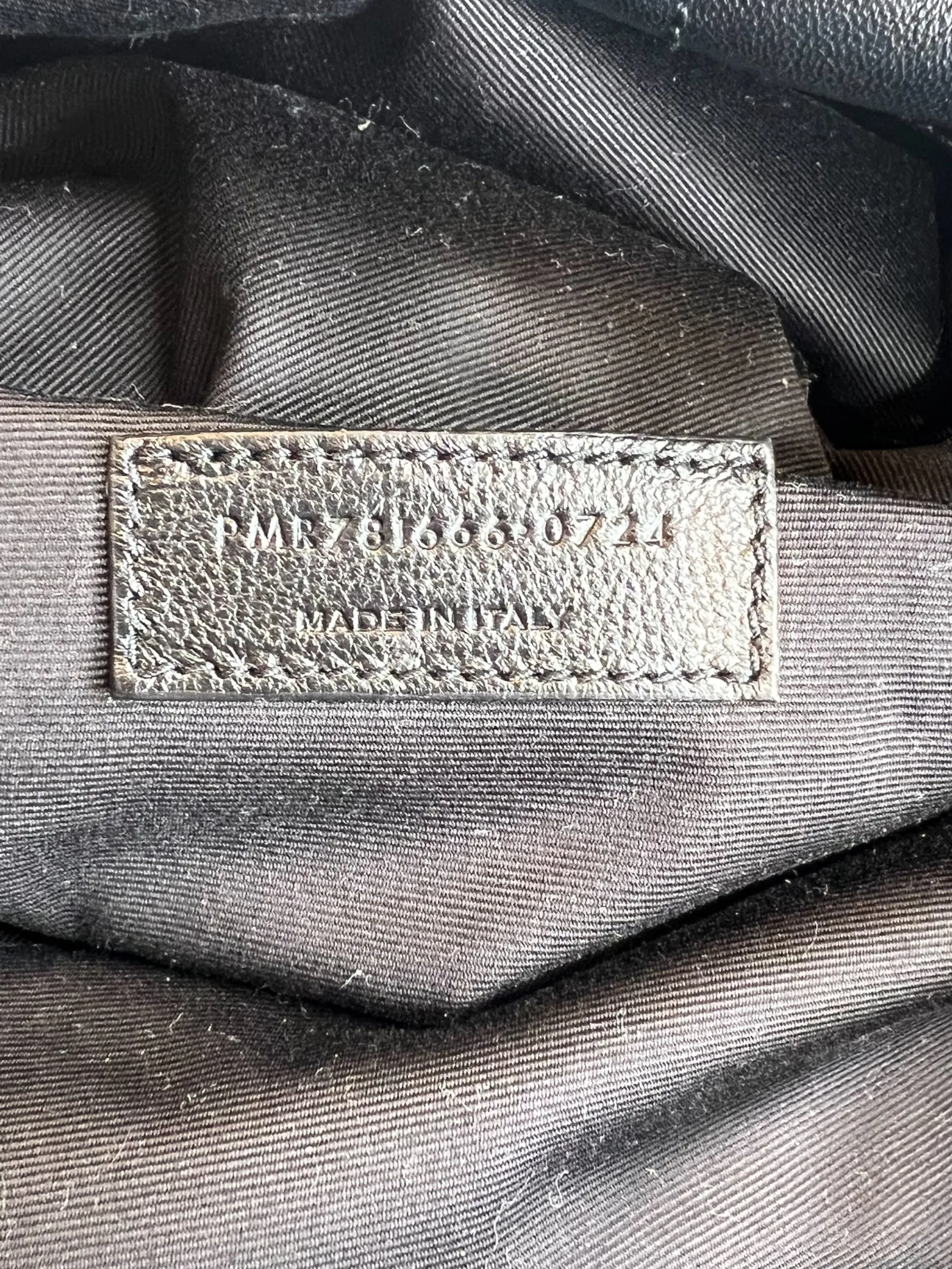 Saint Laurent Black Lambskin Leather "Jamie" Shoulder Bag