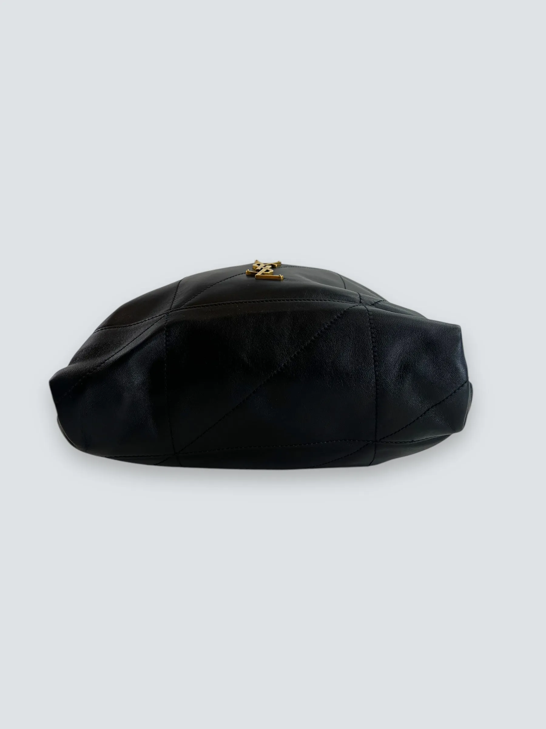 Saint Laurent Black Lambskin Leather "Jamie" Shoulder Bag