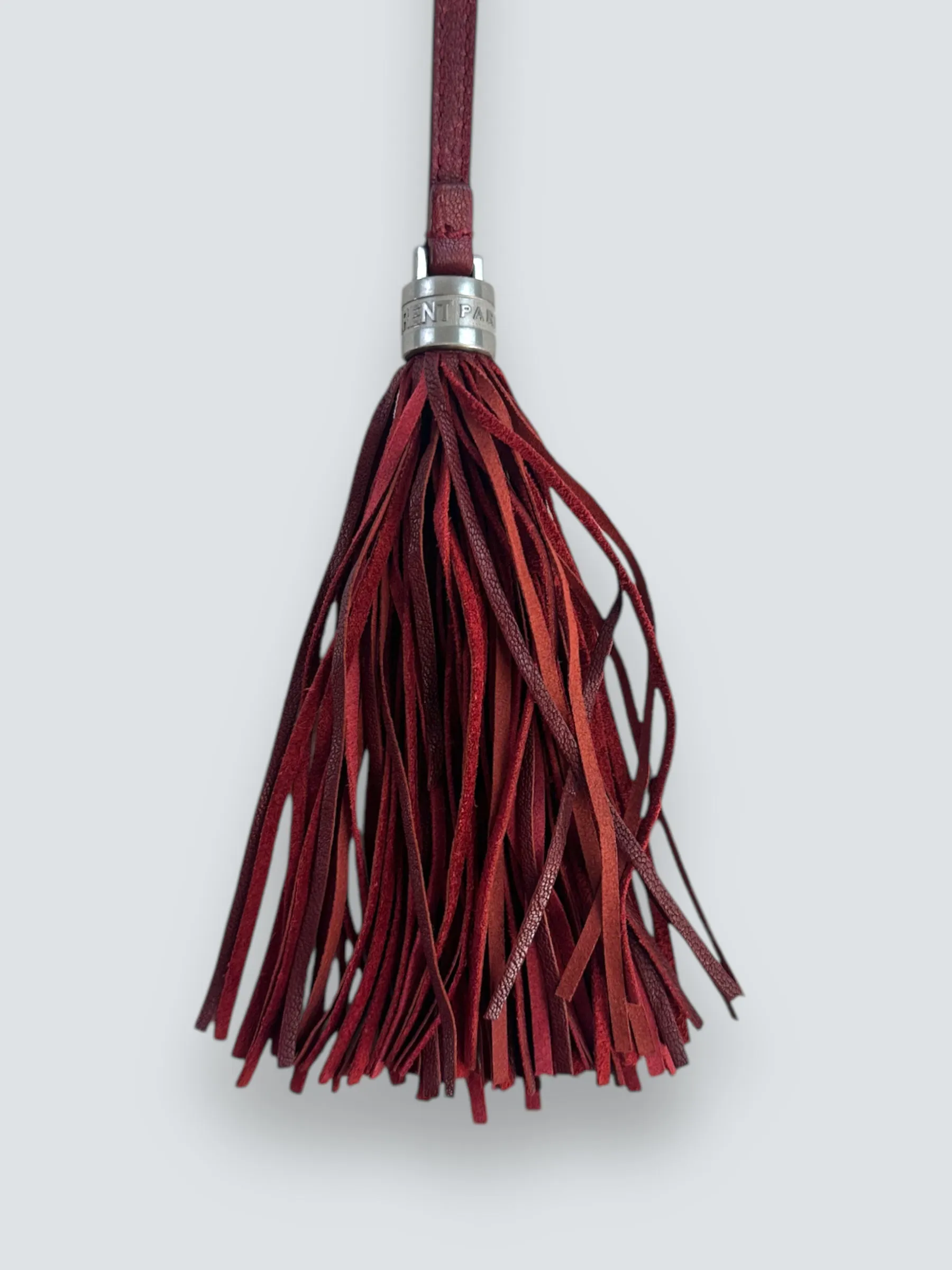 Saint Laurent Dark Red Leather "Lou" Crossbody