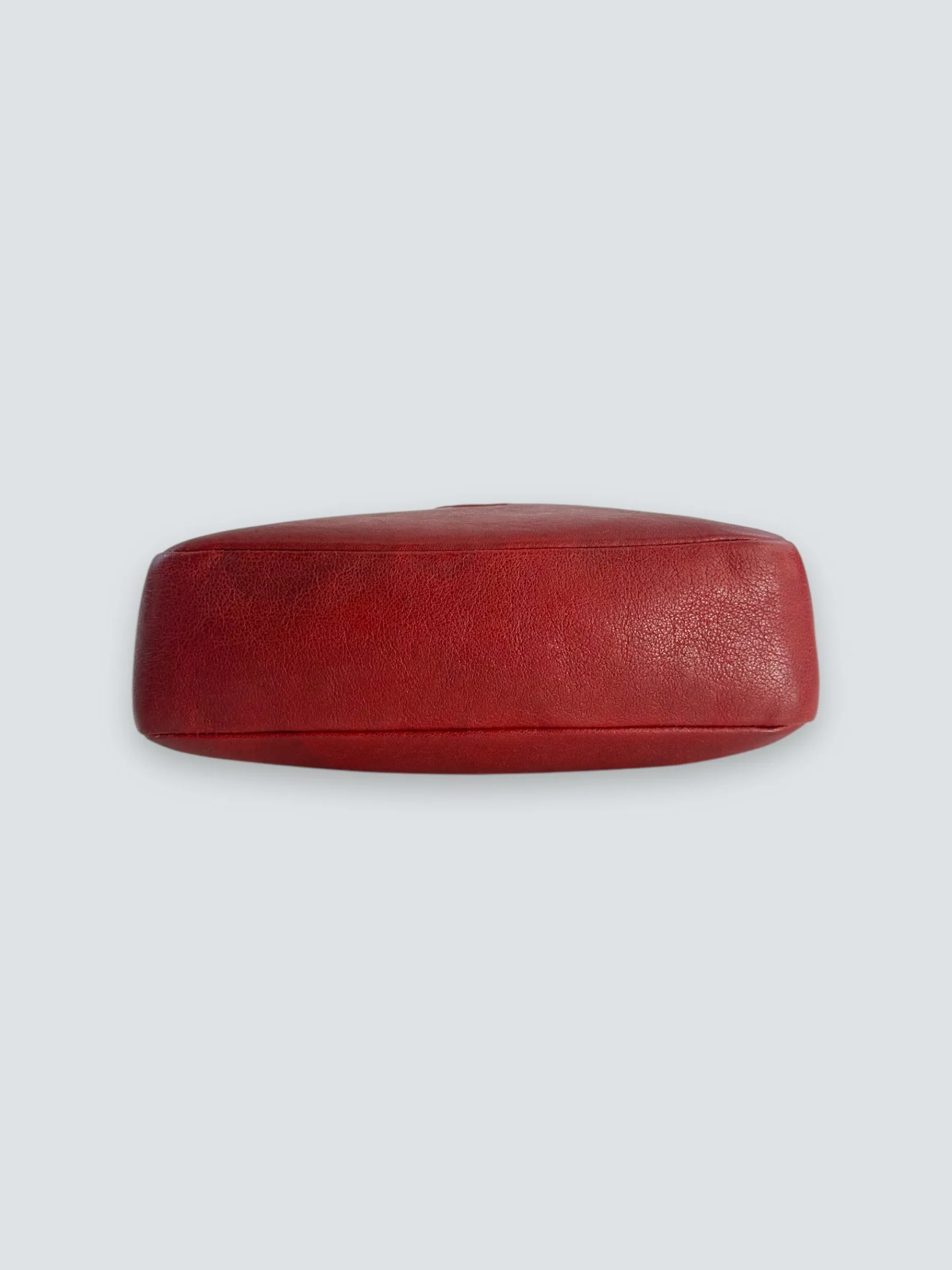 Saint Laurent Dark Red Leather "Lou" Crossbody