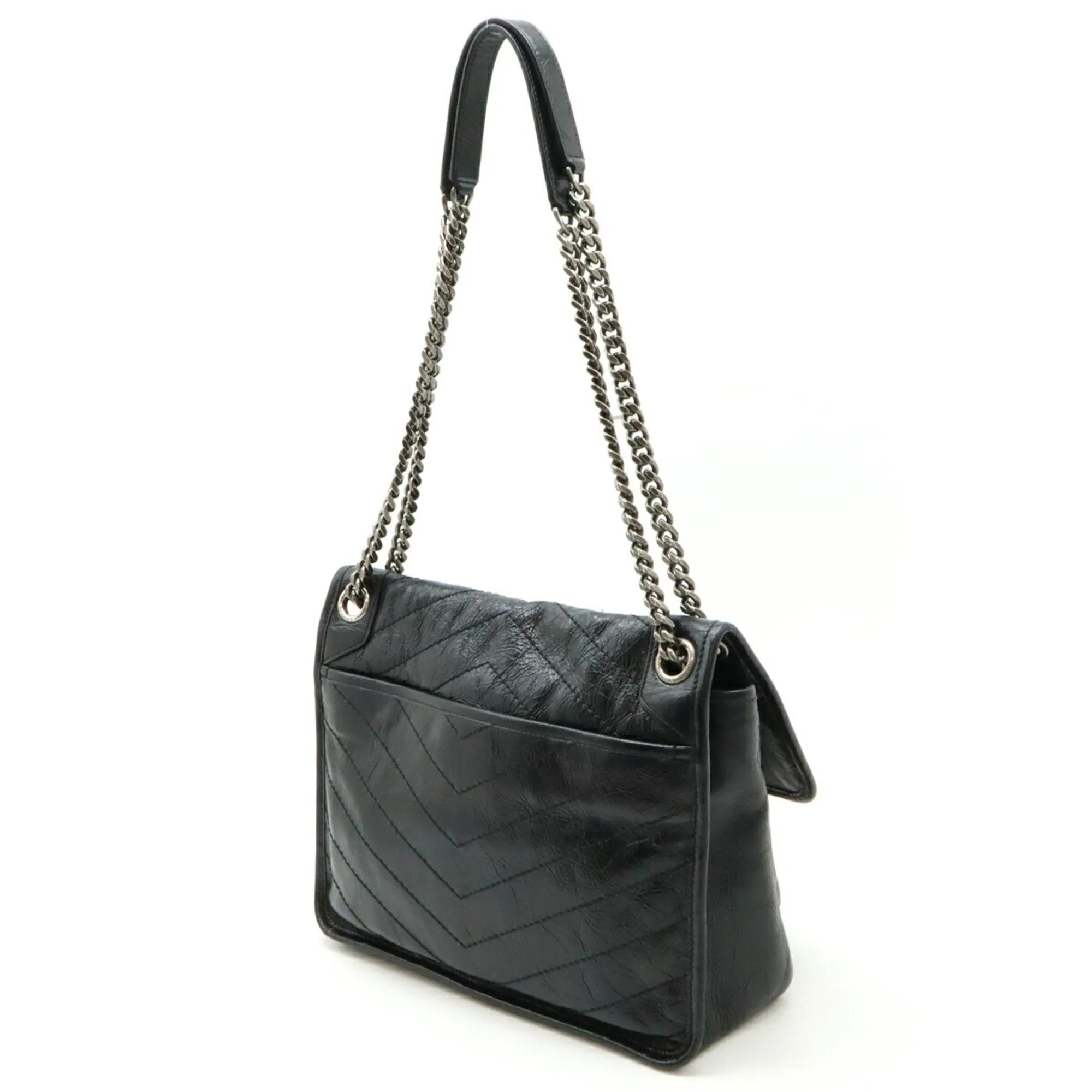 Saint Laurent Leather Shoulder Bag (Pre-Owned)