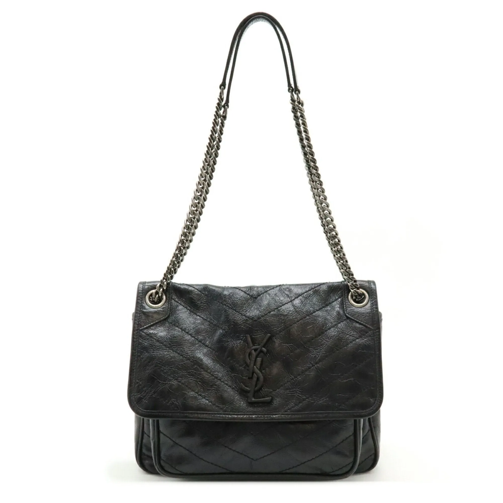 Saint Laurent Leather Shoulder Bag (Pre-Owned)