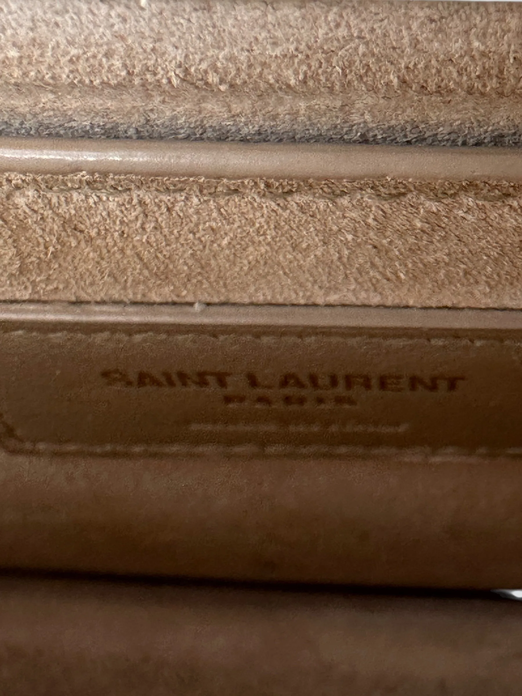 Saint Laurent Off White Leather Sunset Shoulder Bag