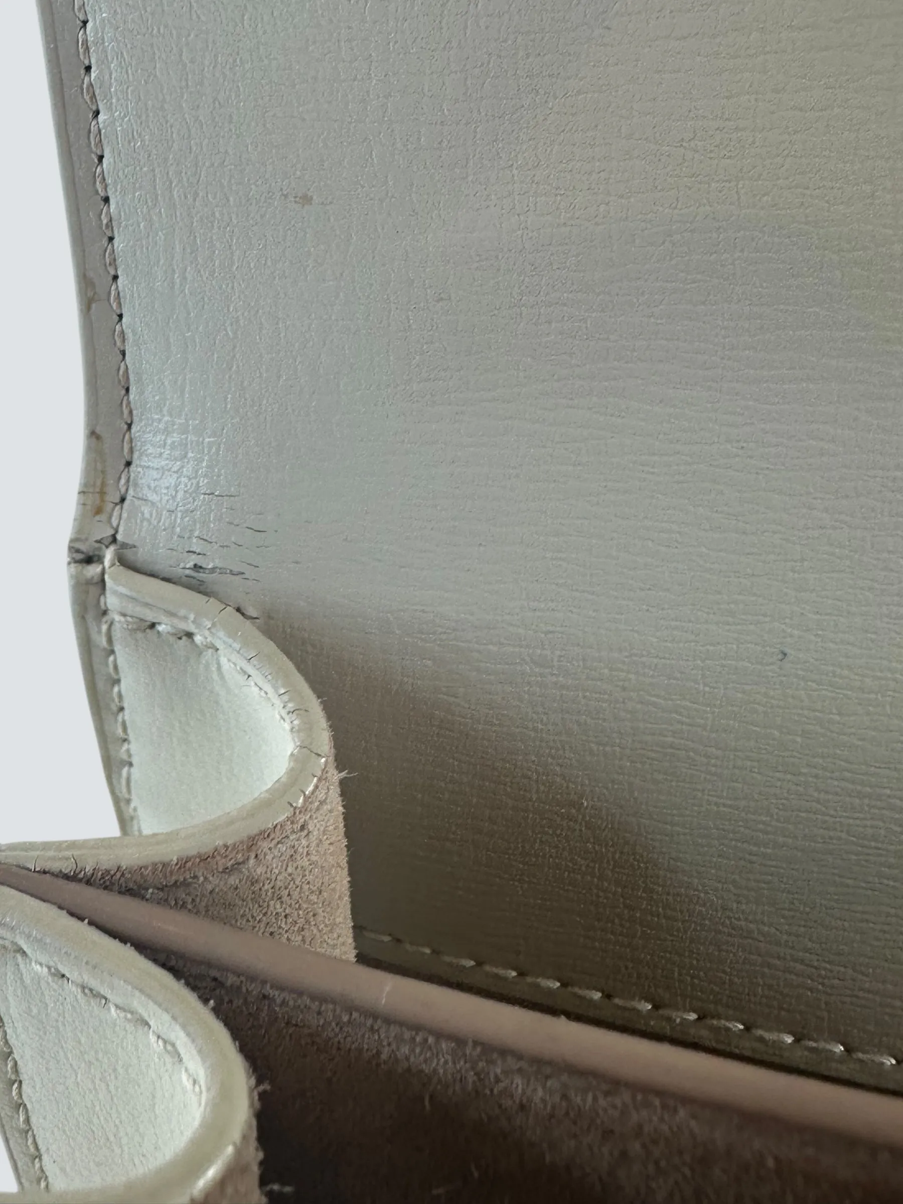 Saint Laurent Off White Leather Sunset Shoulder Bag