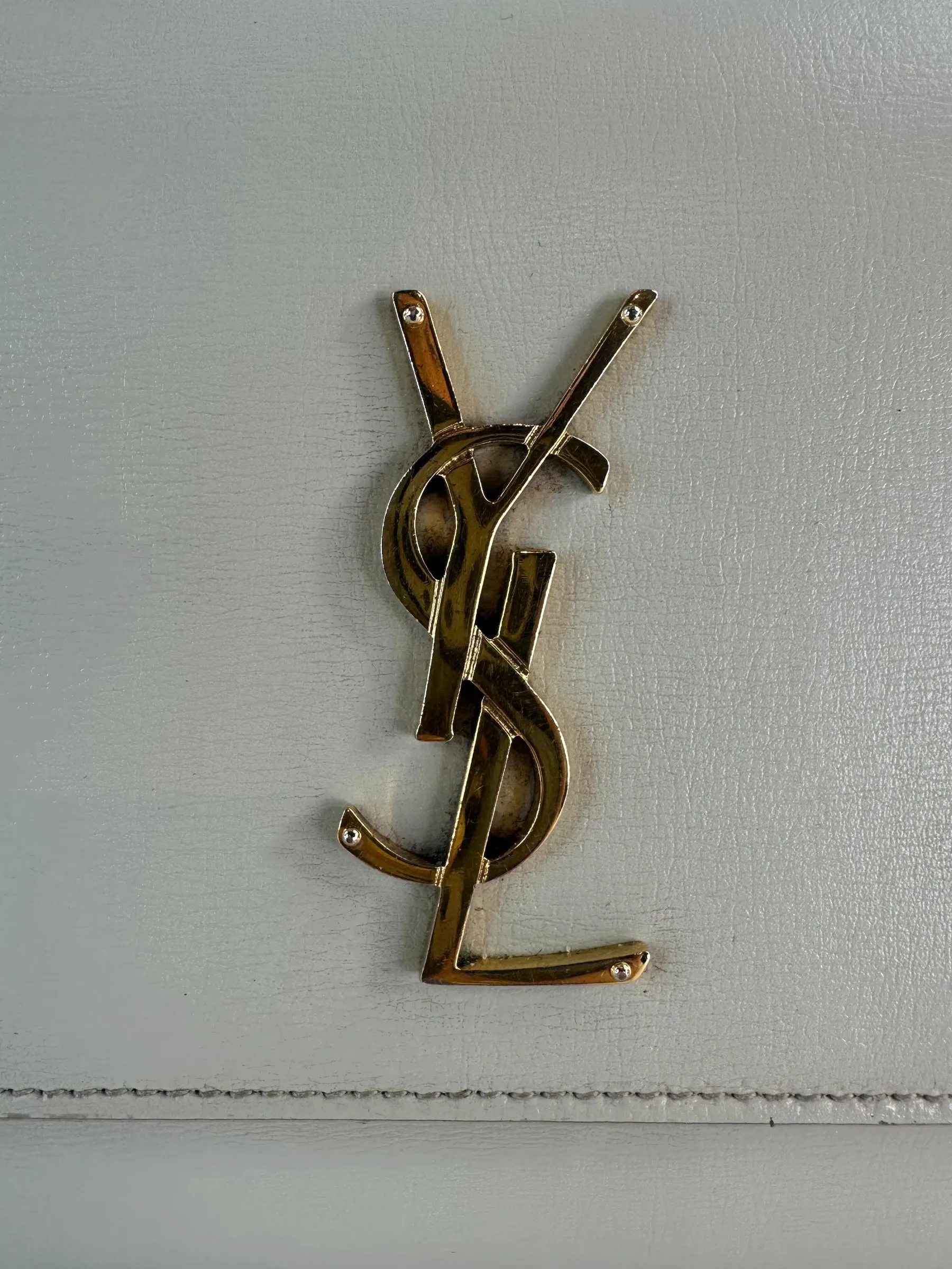 Saint Laurent Off White Leather Sunset Shoulder Bag
