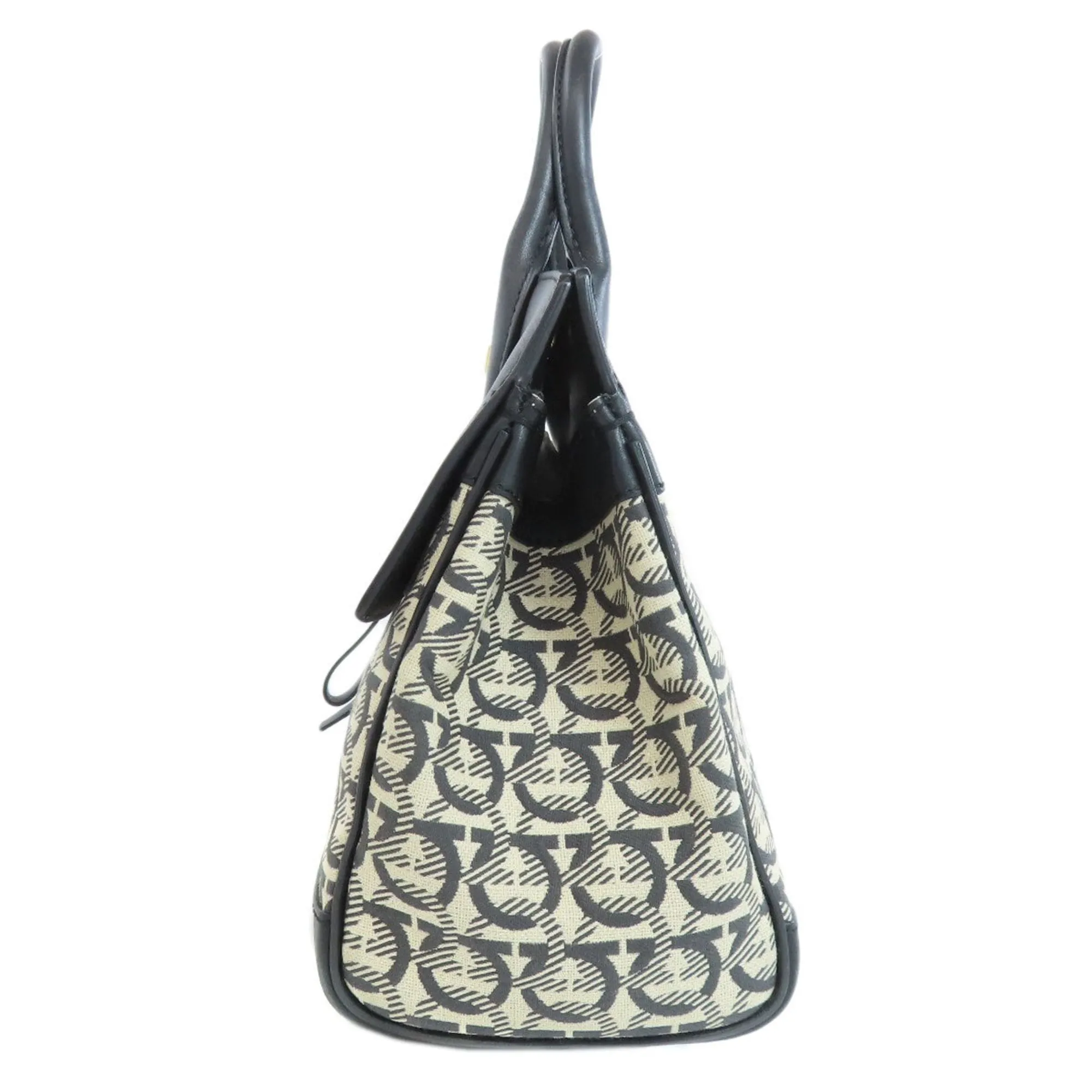 Salvatore Ferragamo  Canvas Leather Handbag (Pre-Owned)