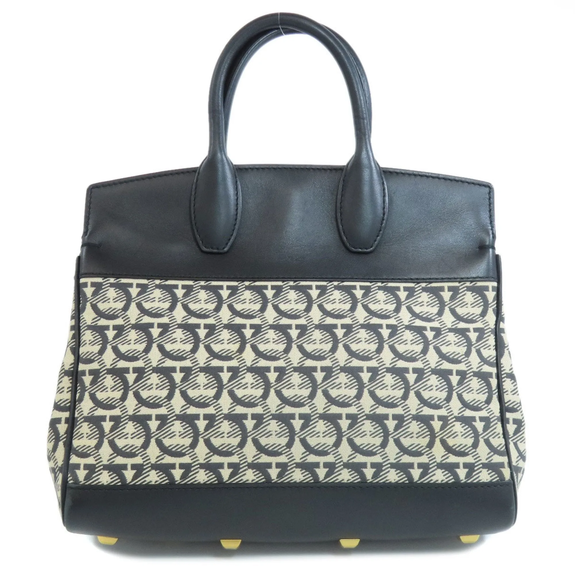 Salvatore Ferragamo  Canvas Leather Handbag (Pre-Owned)