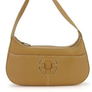 Salvatore Ferragamo Gancini Leather Shoulder Bag (Pre-Owned)