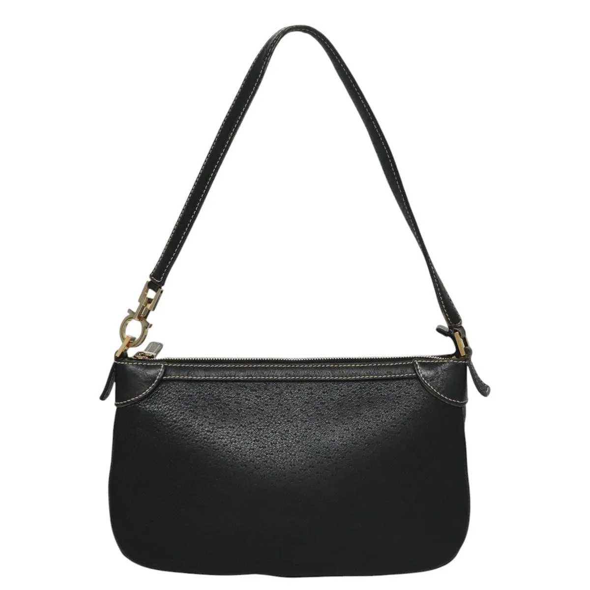 Salvatore Ferragamo Gancini Leather Shoulder Bag (Pre-Owned)