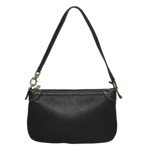 Salvatore Ferragamo Gancini Leather Shoulder Bag (Pre-Owned)