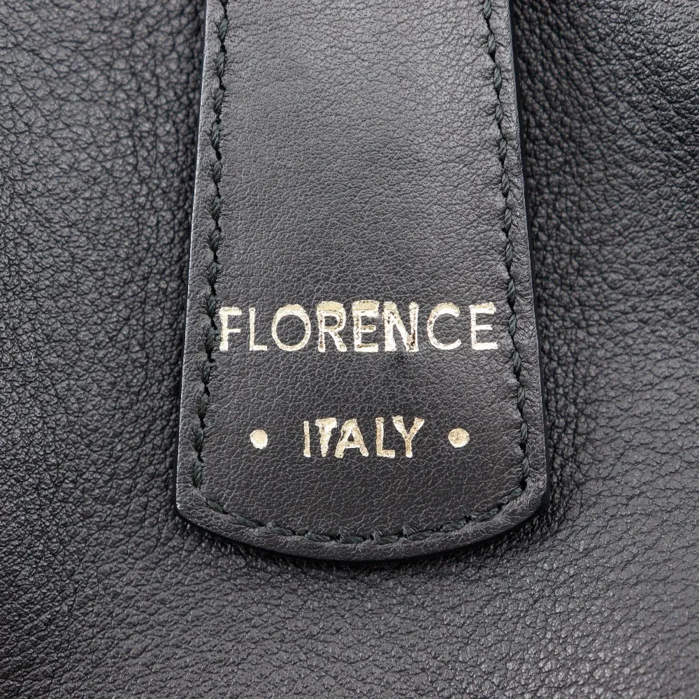 Salvatore Ferragamo Handbag EE-21 D477 Calfskin black 2WAYShoulder Florence Gancini Women Used