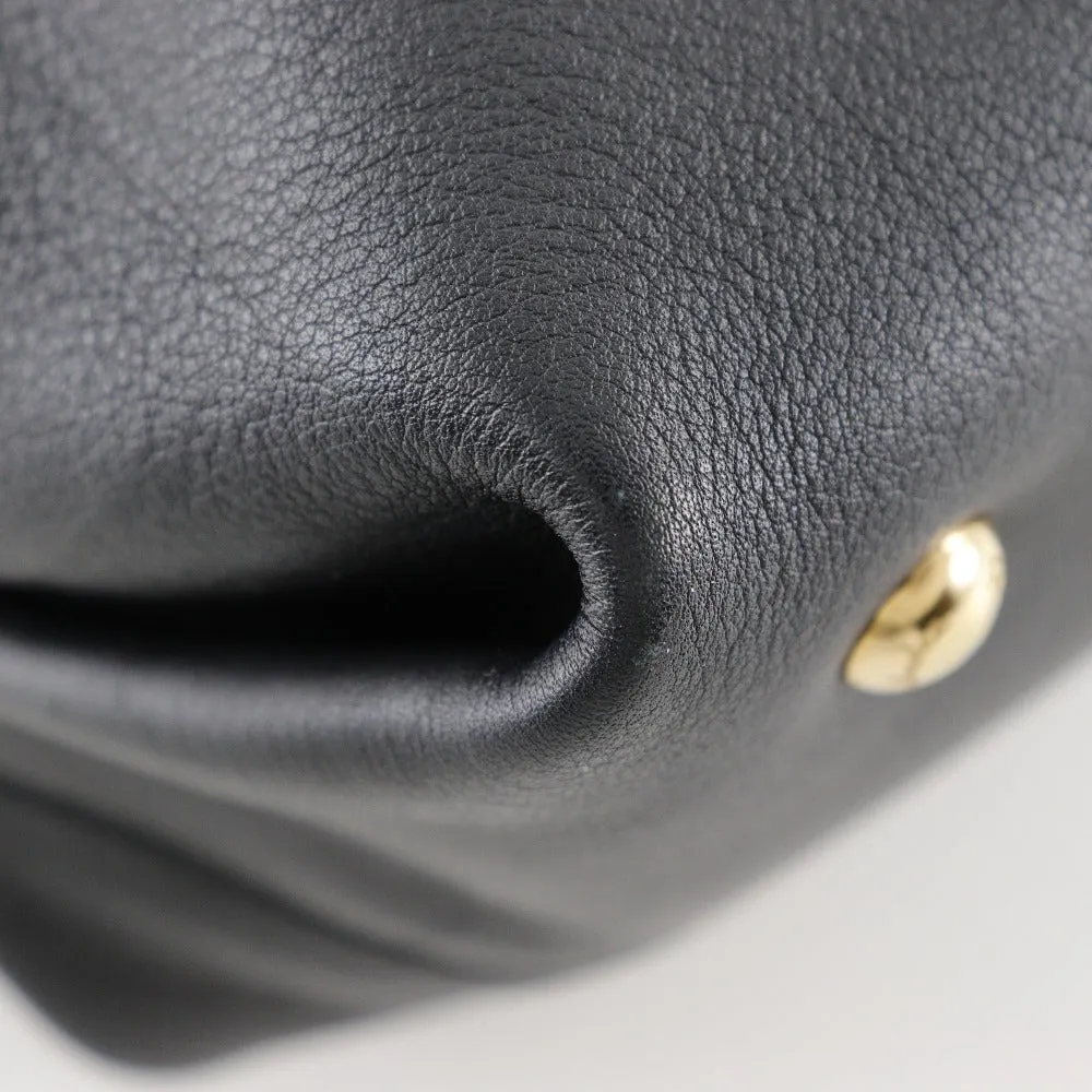 Salvatore Ferragamo Handbag EE-21 D477 Calfskin black 2WAYShoulder Florence Gancini Women Used