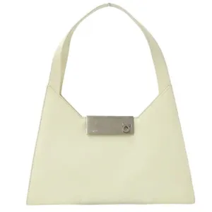 Salvatore Ferragamo ivory  Leather Shoulder Bag (Pre-Owned)
