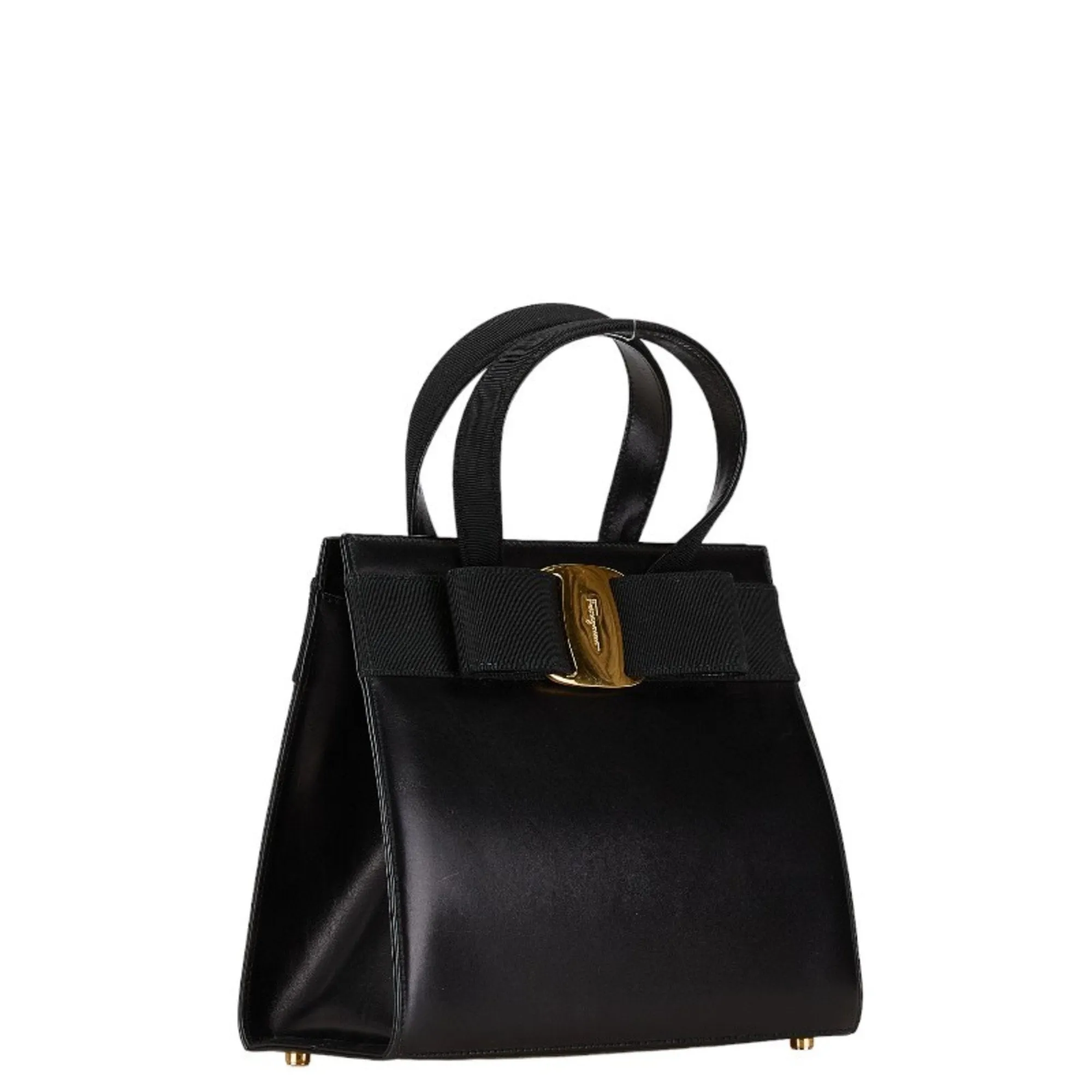 Salvatore Ferragamo  Leather Handbag Shoulder Bag (Pre-Owned)