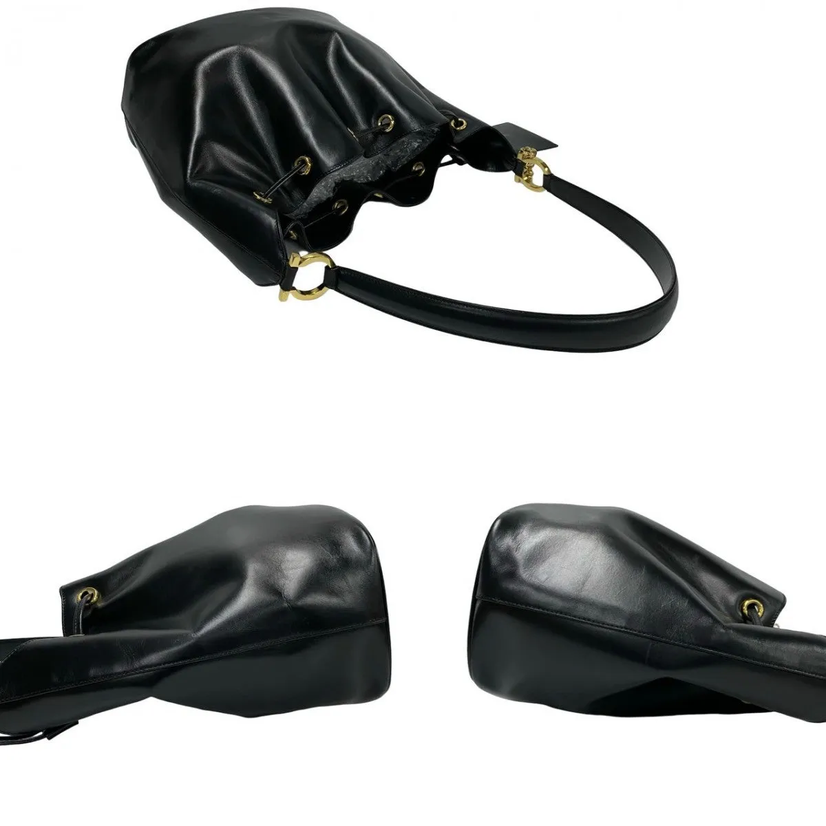 Salvatore Ferragamo Shoulder Bag leather black