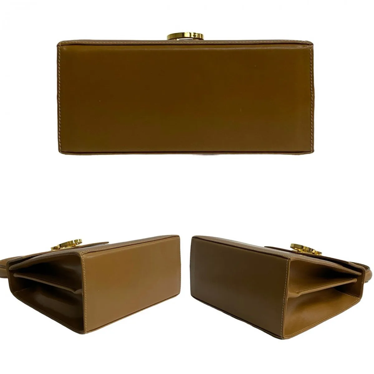 Salvatore Ferragamo Shoulder Bag leather Brown