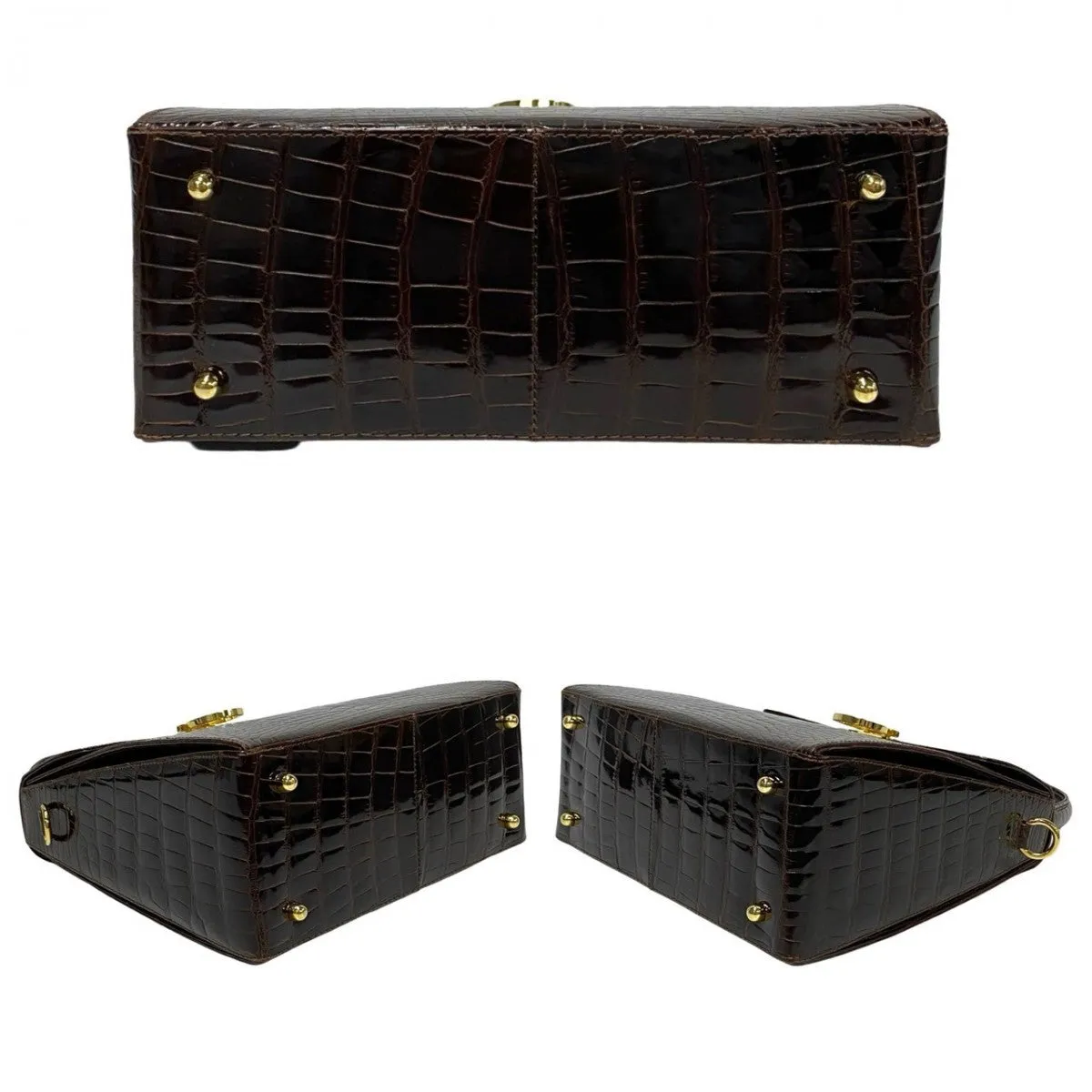 Salvatore Ferragamo Shoulder Bag leather Brown