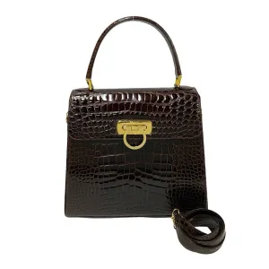 Salvatore Ferragamo Shoulder Bag leather Brown