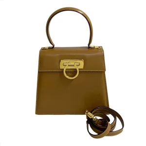 Salvatore Ferragamo Shoulder Bag leather Brown
