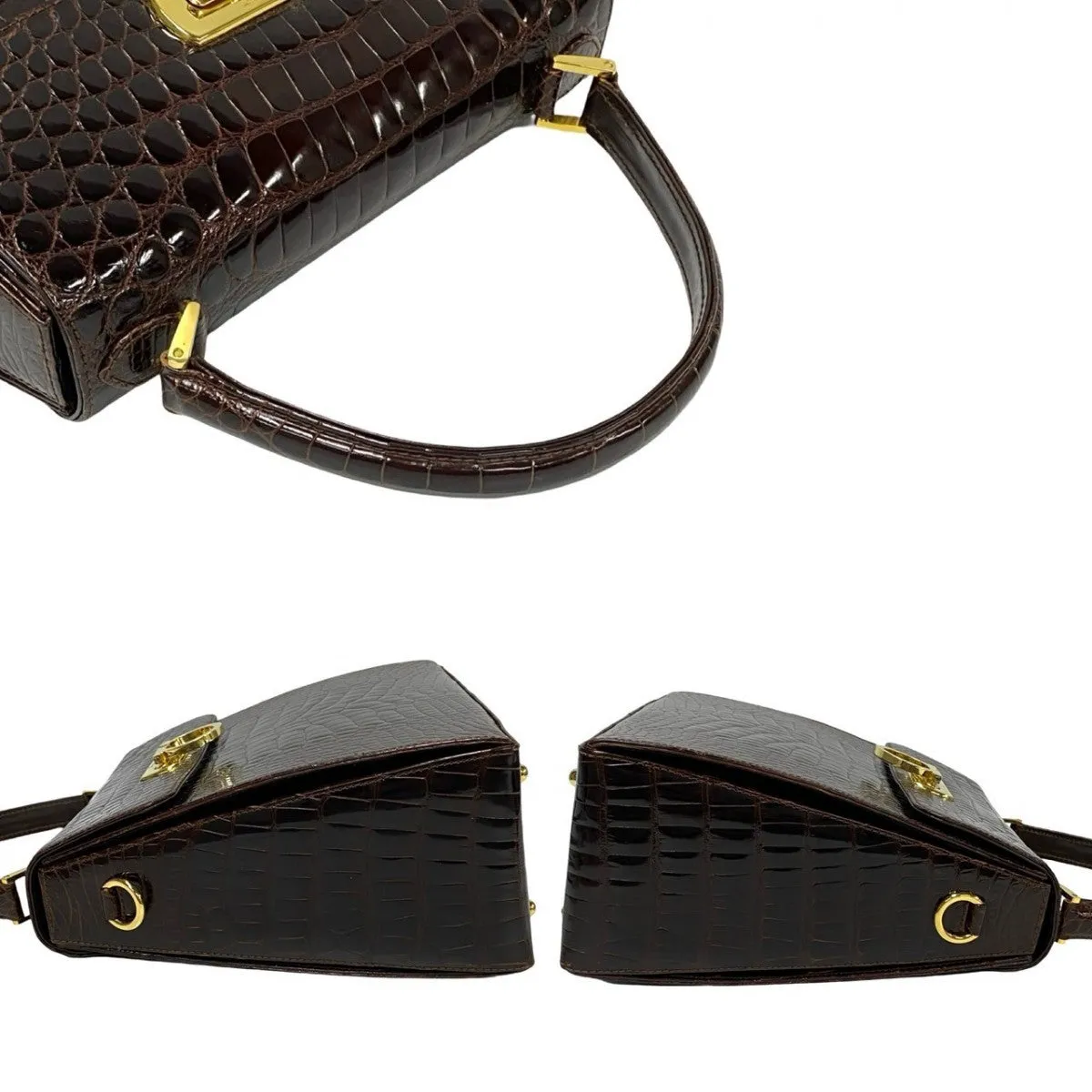 Salvatore Ferragamo Shoulder Bag leather Brown