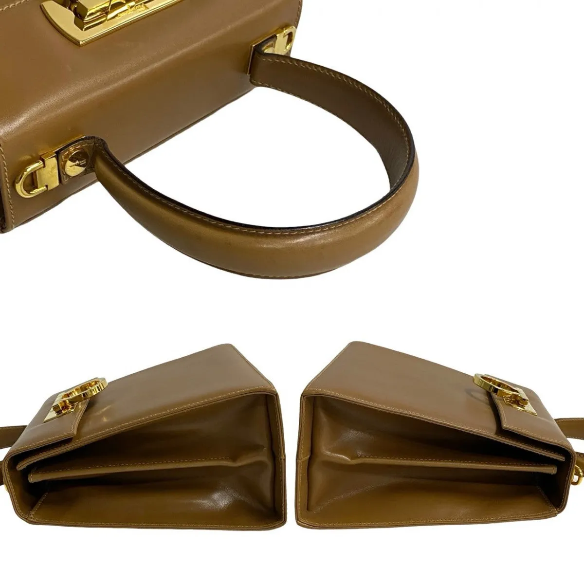 Salvatore Ferragamo Shoulder Bag leather Brown