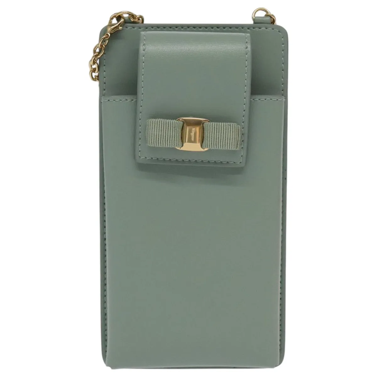 Salvatore Ferragamo Vara  Leather Shoulder Bag (Pre-Owned)
